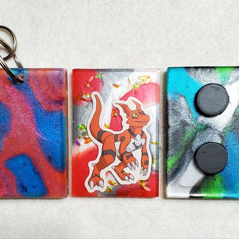 Gilmon Digimon Keychain or Fridge Magnet *Your Choice*